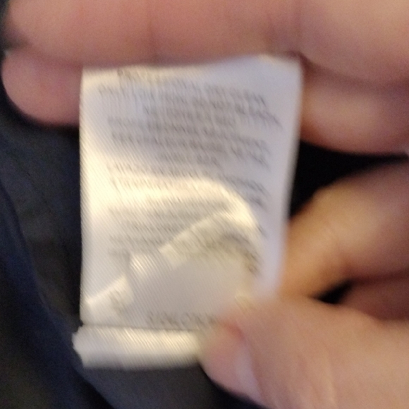 Tibi Easy Tuxedo Shirt Navy Blue Italian Cotton Nylon Poplin Ruffle Size XL - Picture 10 of 14